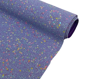Lavender Iridescent Glitter Vinyl Fabric: Stardust Sparkle, 54" Wide