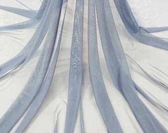 Coppen Blue Power Mesh Fabric, 4-Way Stretch, 60" Wide, By The Yard