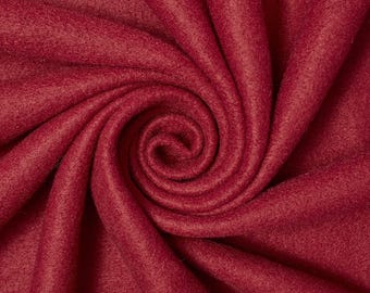 Burgundy Soft Anti-Pill Polar Fleece Fabric: 60" Wide, Sold by The Yard