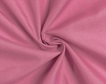 Dusty Rose Poly Poplin Fabric: 60" Wide Polyester Material