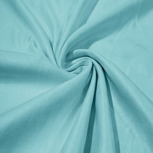 58" Faux Micro Suede Fabric - Tiff Blue - Polyester Micro Suede Fabric for Upholstery / Crafts / Costume Sold By The Yard