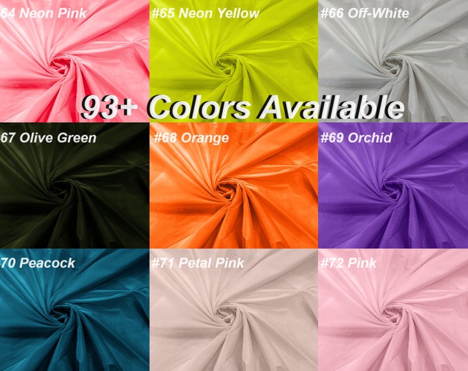 55" Polyester Dupioni Silk Fabric - Silk Dupioni Multi-Use Fabric for Decor/Dress/Curtains By Yard Color #64-93