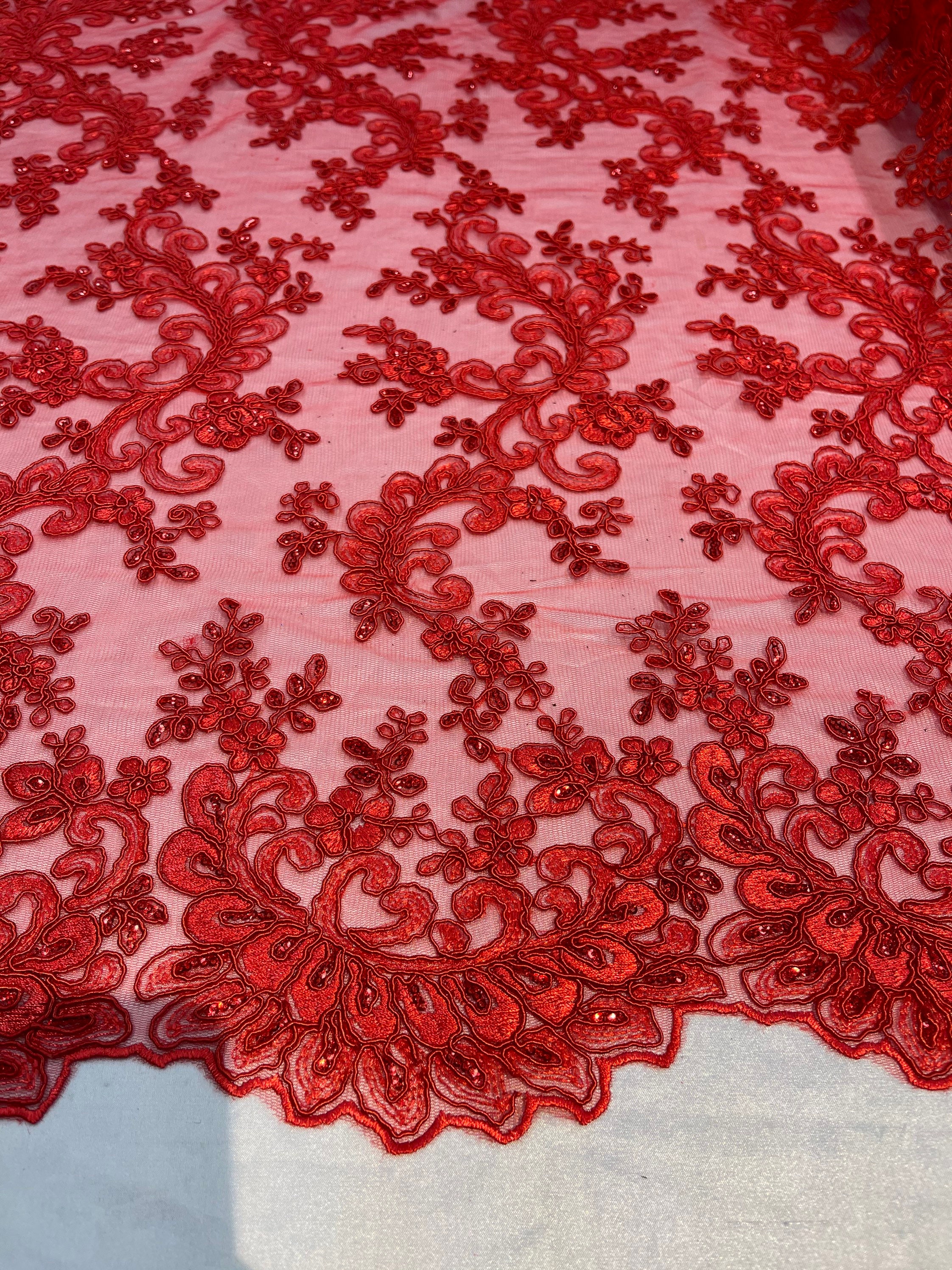 Red lace cloth discount