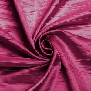 Fuchsia Crushed Taffeta Fabric - 54 Inch Wide - Sold by The Yard