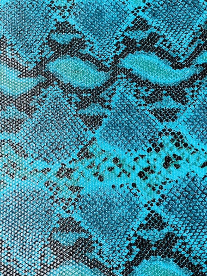 Carribean Python Snake Vinyl Fabric by the Yard Upholstery - Etsy