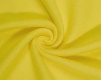 Yellow Soft Anti-Pill Polar Fleece Fabric: 60" Wide, Sold by The Yard