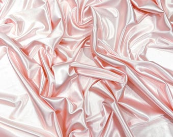 Pink Shiny Spandex Fabric: 4-Way Stretch Polyester, Sold By The Yard