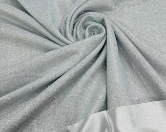 Silver Shimmer Stretch Fabric: Luxury Sparkle Gown Backdrop