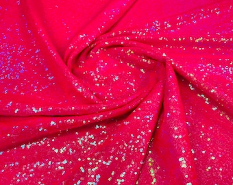 Hot Pink Sequin Fabric Mini Glitz Sequins, Sequin Fabric Dresses-Nightgowns (Choose The Quantity)