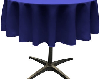 Royal Blue Polyester Tablecloth: Wrinkle Resistant Banquet Cloth