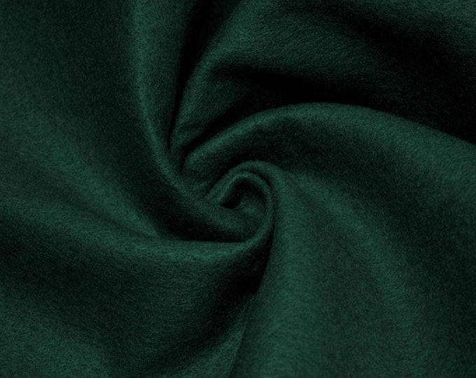 Hunter Green Acrylic Felt 72” Wide School Craft Poker Table Fabric Sold By Yard