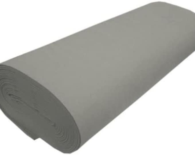 Lt Gray Acrylic Felt 72” Wide School Craft Poker Table Fabric Sold By Yard