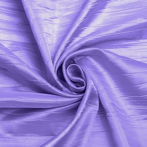 Lavender Crushed Taffeta Fabric - 54 Inch Wide - Sold by The Yard