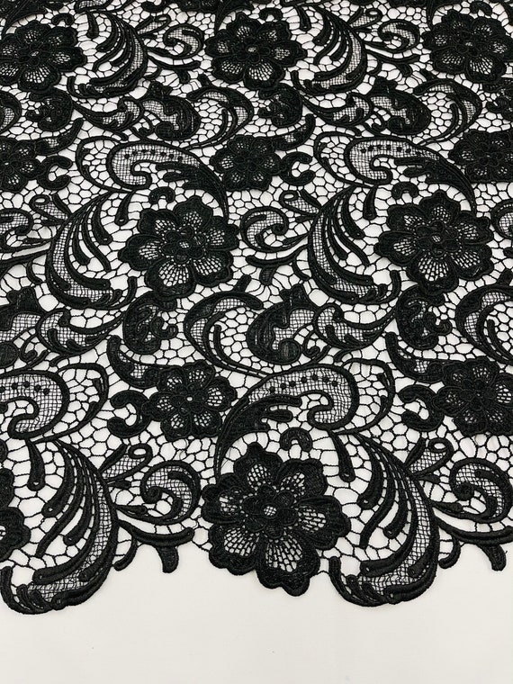 Black lace fabric : Online Shopping - Bridal Fabrics