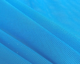 Turquoise Power Mesh Fabric 60" Wide, Sold By The Yard ( Many Colors ) Free Shipping
