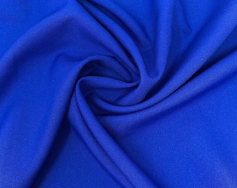 Royal Blue Poly Poplin Fabric: 60" Wide, Wrinkle Resistant
