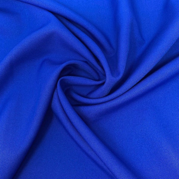 Royal Blue Poly Poplin Fabric Polyester Solid 60'' By The Yard Table Covers Decoration Apparel ( Choose The Size )