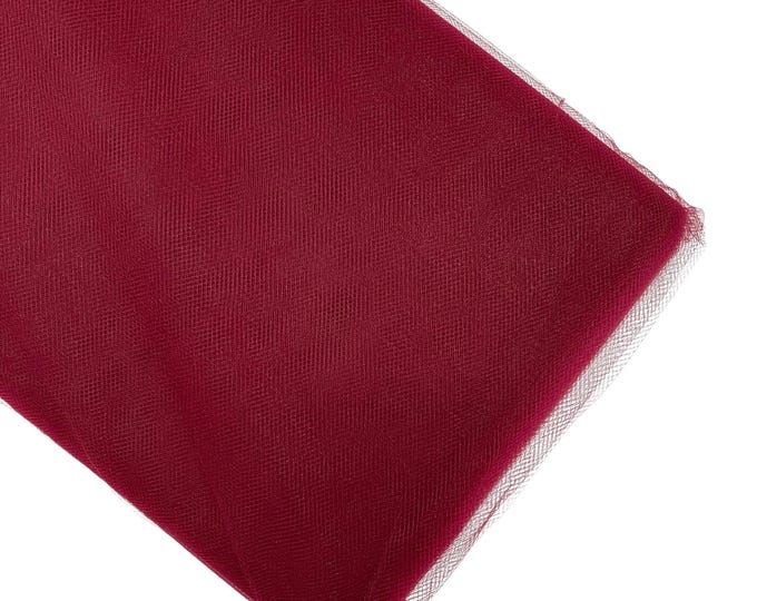 Burgundy Tulle Fabric Bolt: 54" Wide, 40 Yards - Wedding & Decoration
