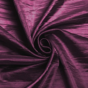 Light Plum Crushed Taffeta Fabric - 54 Inch Wide - Sold by The Yard