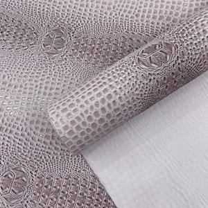 Winter Lilac Gator Geprägte Vinyl-Stoff Kunstleder Vinyl-Stoff, Geprägte Krokodil-Gewebe Schüttgut Polsterung Geldbörsen Schuhe