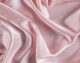 Pink Stretch Imitation Silk Satin Charmeuse - 2 Way Slight Stretch- 58/60" - (Choose The Quantity)