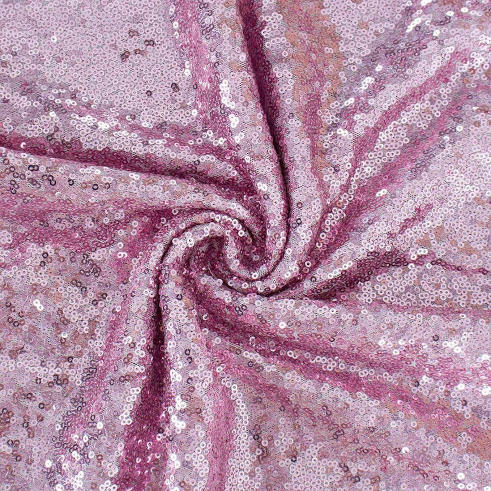 Pink Sequin Fabric Mini Glitz Sequins by the Yard Sequin Etsy