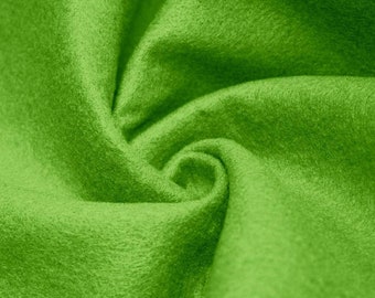 Lime Acrylic Felt 72” Wide School Craft Poker Table Fabric Sold By Yard