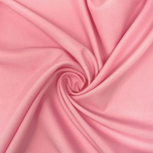 Pink Poly Poplin Fabric Polyester Solid 60&#39;&#39; By The Yard Table Covers Decoration Apparel ( Choose The Size )