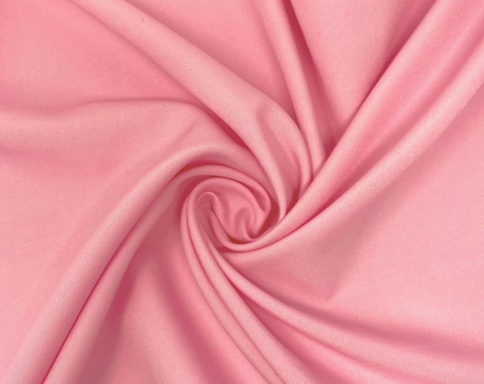 Pink Poly Poplin Fabric Polyester Solid 60'' By The Yard Table Covers Decoration Apparel ( Choose The Size )