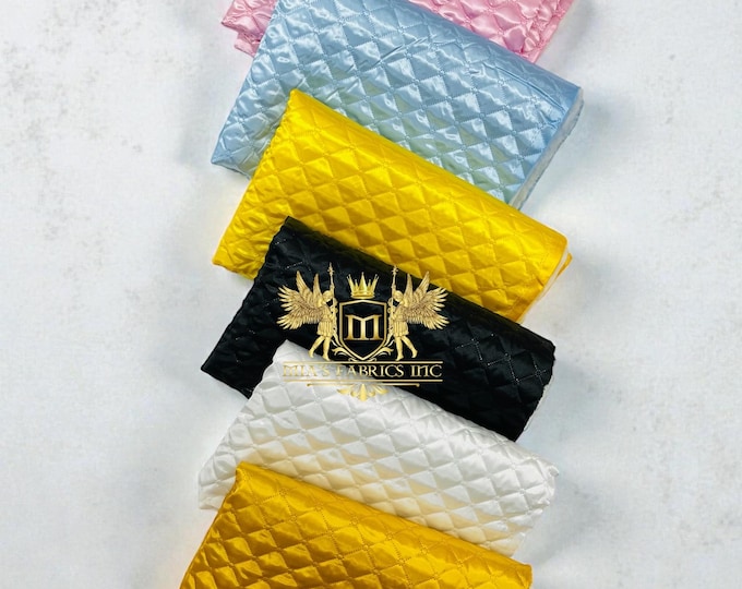 Polyester Quilted Padded Lining Fabric By The Yard: Ultra Soft 60" Wide For Jackets, Vests