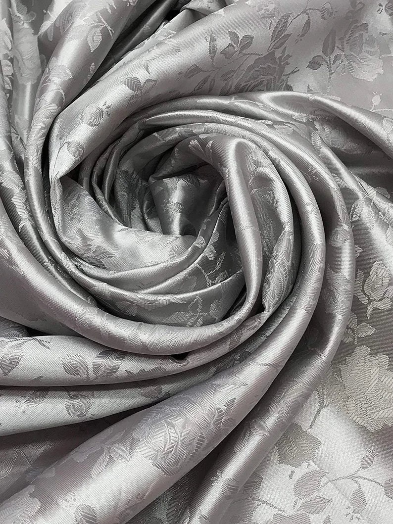 G18 Jacquard Fabric Grey – FabricViva