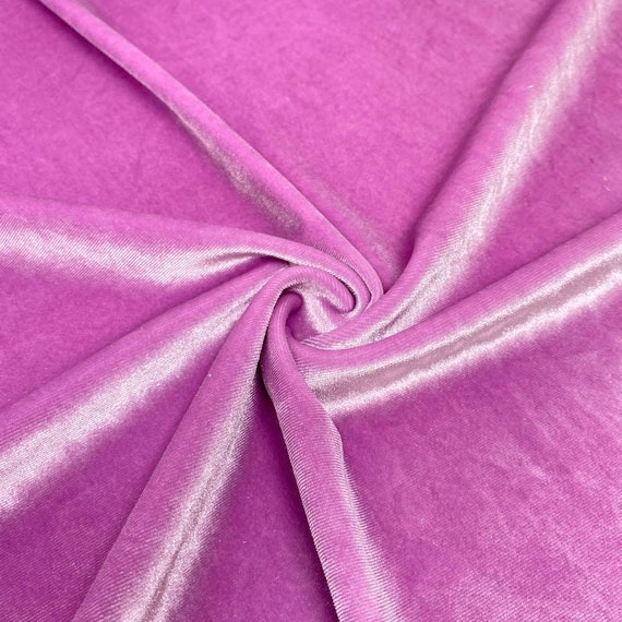 Pink Stretch Crushed Velvet