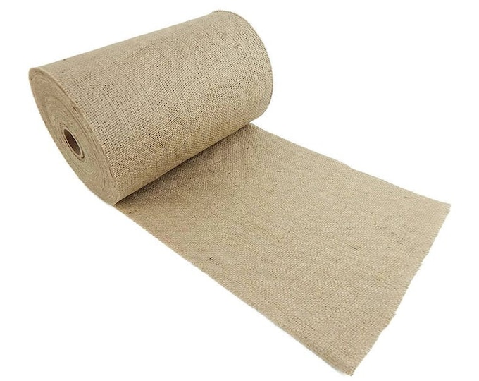 14" Inch Wide, 100% Natural Jute  Burlap Fabric Upholstery Perfect for Weddings Burlap, By The Yard