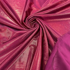 Burgundy Mystique Nylon Spandex Iridescent Foggy Foil 4 Way Stretch 58/60”sold By The Yard