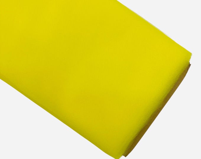 C Yellow Tulle Fabric Bolt 54" Wide, 40 Yards - Wedding & Decoration