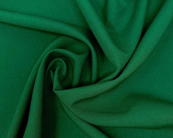 Hunter Green Poly Poplin Fabric Polyester Solid 60'' By The Yard Table Covers Decoration Apparel ( Choose The Size )