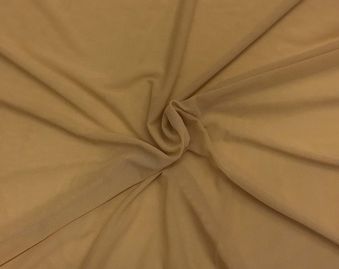 Camel Power Mesh Fabric 60" Wide, Sold By The Yard ( Many Colors ) Free Shipping