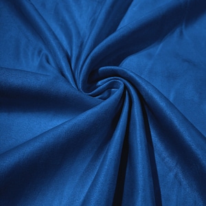 58" Faux Micro Suede Fabric - Royal Blue - Polyester Micro Suede Fabric for Upholstery / Crafts / Costume Sold By The Yard