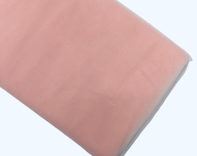 Blush Tulle Fabric Bolt: 54" Wide, 40 Yards - Wedding & Decoration