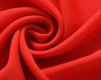 Red Hi Multi Chiffon Fabric, Chiffon Fabric By The Yard 58-60"Inch By The Yard
