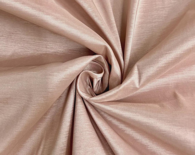 Old Rose Taffeta Stretch Fabric 2-Way Stretch, Spandex Polyester 58" Wide Sold by The Yard