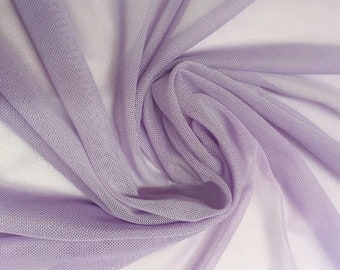 Lavender Power Mesh Fabric 60" Wide, Sold By The Yard ( Many Colors ) Free Shipping