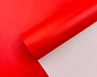 Red Marine Vinyl Fabric: Waterproof, Anti-UV, 54" Wide - Sold By The Yard