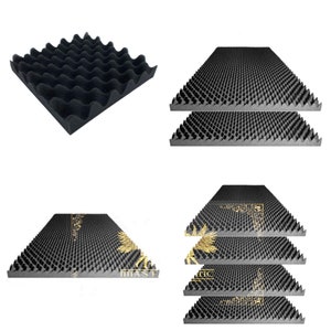 Egg Crate Foam Cushion,acoustic Panels Sound Proof Foam Padding, Foam  Sheets, Foam Pad, Dampening Foam, Convoluted Packing Foam 9/16thick 