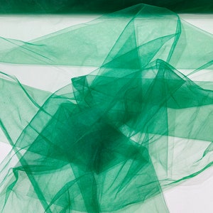 illusion Mesh Fabric | Kelly Green | 60&quot; Wide, Sold By The Yard