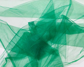 illusion Mesh Fabric | Kelly Green | 60" Wide, Sold By The Yard
