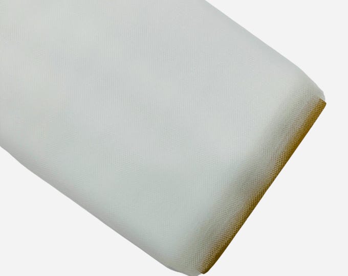 White Tulle Fabric Bolt: 54" Wide, 40 Yards - Wedding & Decoration