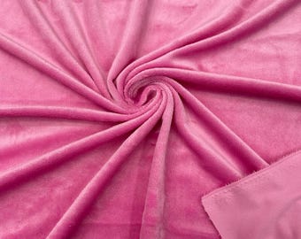 Light Pink Minky Fabric: Ultra Soft 60" Wide, 3mm Pile