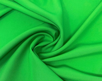 Apple Green Poly Poplin Fabric: 60" Wide, Solid Polyester By The Yard