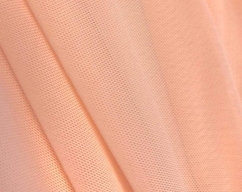 Peach Power Mesh Fabric 60" Wide, Sold By The Yard ( Many Colors ) Free Shipping